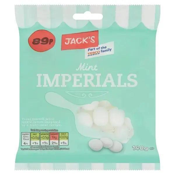 Jack's Mint Imperials 140g (Case of 12) - Honesty Sales