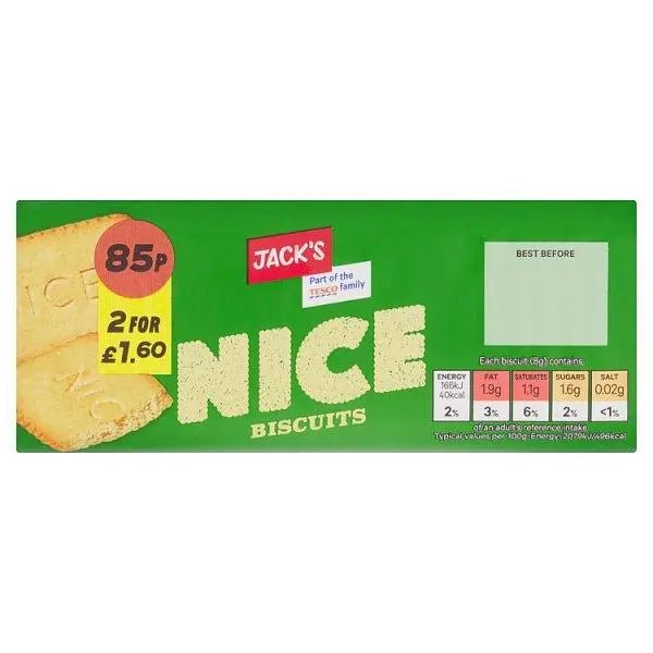 Jack's Nice Biscuits 200g (Case of 12) - Honesty Sales
