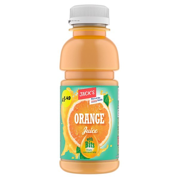 Jack's Orange Juice with Bits 300ml (8 x 300ml) - Honesty Sales