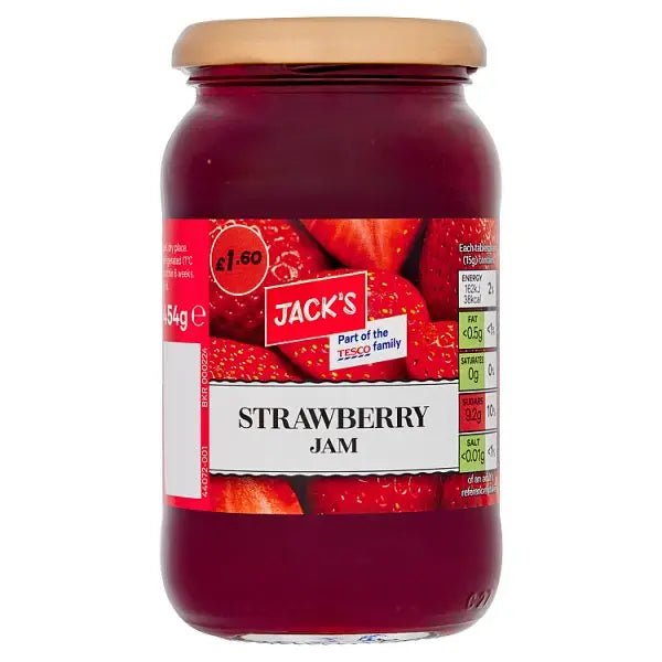 Jack's Strawberry Jam 454g (Case of 6) - Honesty Sales