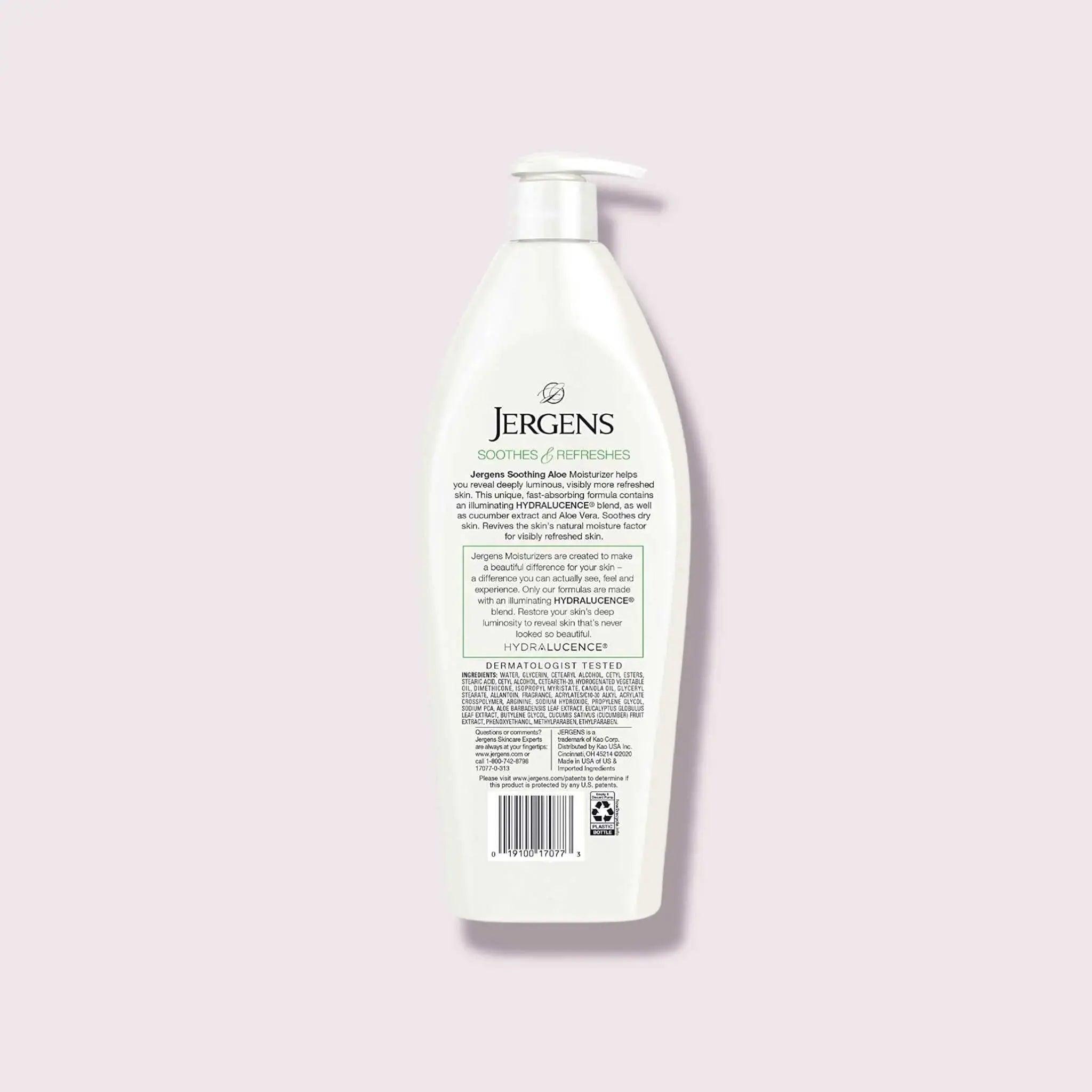 JERGENS Soothing Aloe Rafraîchissant Hydratant 21oz Image secondaire du produit