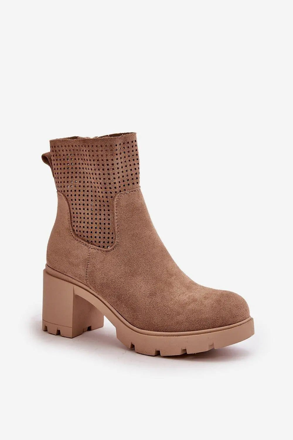 Jezzi ankle boots made of high-quality eco suede combine style and functionality - Honesty Sales
