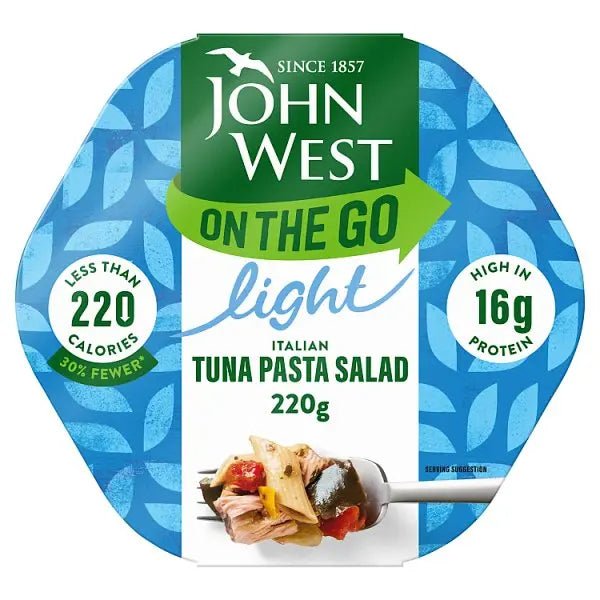 John West on the Go Light Italian Tuna Pasta Salad 220g (Case of 6) - Honesty Sales