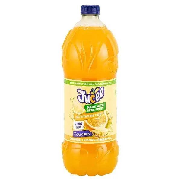 Jucee No Added Sugar Orange, Lemon & Pineapple Squash 1.5 Liter (Case of 8) - Honesty Sales Main image
