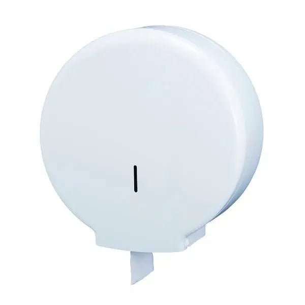 Jumbo Toilet Roll Dispenser White - Honesty Sales