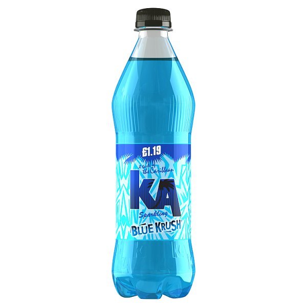 KA Sparkling Blue Krush Soft Drink 500ml (12 x 500ml) - Honesty Sales