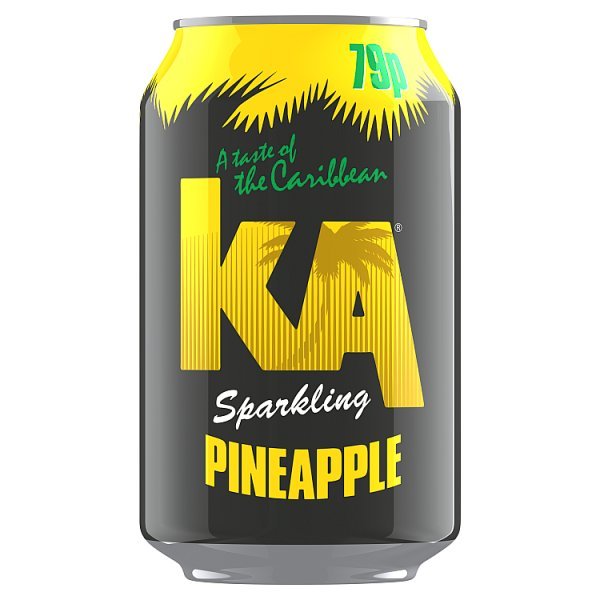 KA Sparkling Pineapple 330ml (24 x 330ml) - Honesty Sales