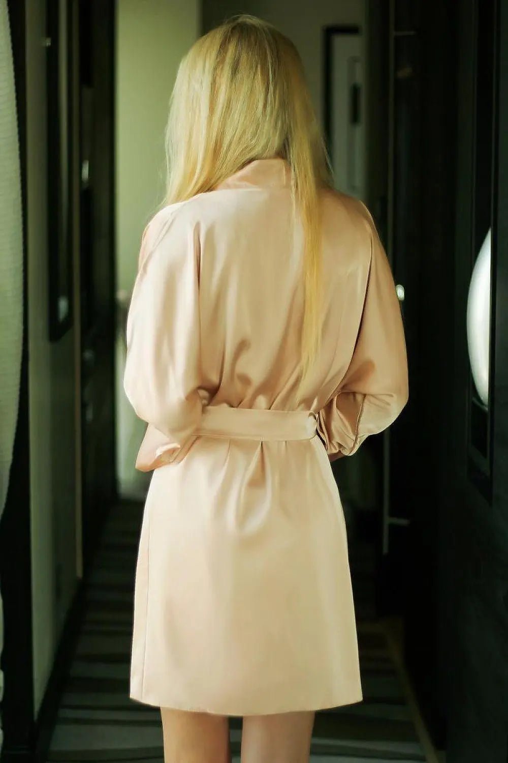Kalimo comfortable cut bathrobe - Honesty Sales