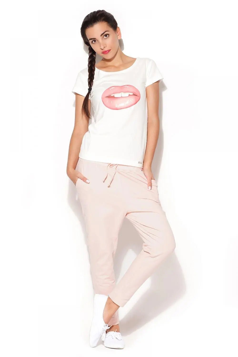 Katrus loose-fitting sweatpants with a slightly lowered crotch women trousers - Honesty Sales