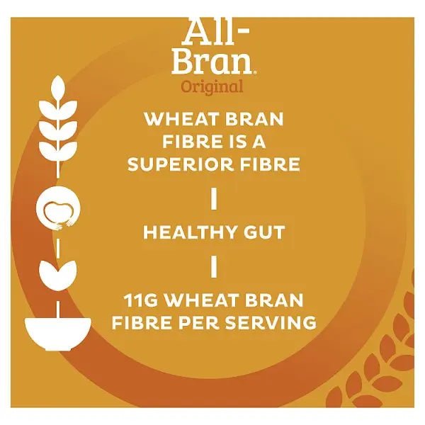 Kellogg's All - Bran Original Breakfast Cereal 500g (Case of 6) - Honesty Sales