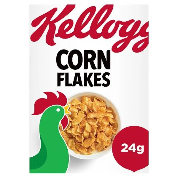Kellogg's Corn Flakes Breakfast Cereal Portion Pack 40 x 24g (Case of 40) - Honesty Sales