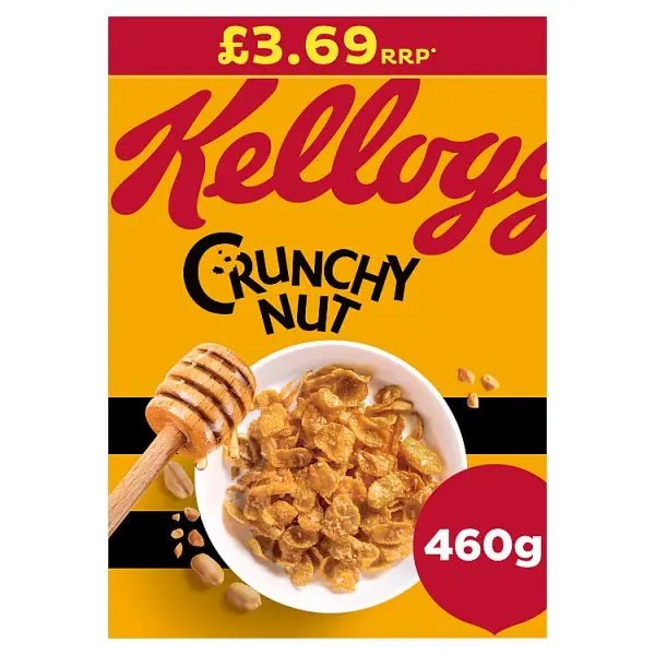 Kellogg's Crunchy Nut Breakfast Cereal 9x460g (Case of 9) - Honesty Sales