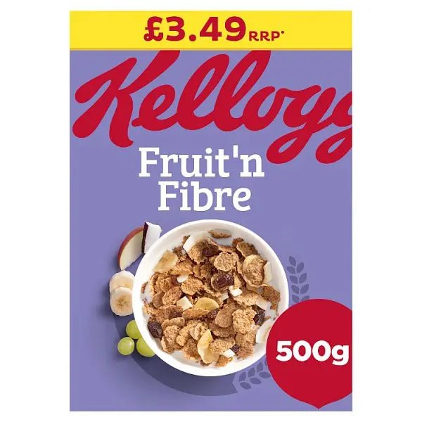 Kellogg's Fruit n Fibre Breakfast Cereal 6x500g (Case of 6) - Honesty Sales