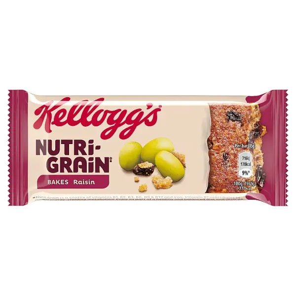 Kellogg's Nutri - Grain Bakes Raisin 45g (Case of 24) - Honesty Sales