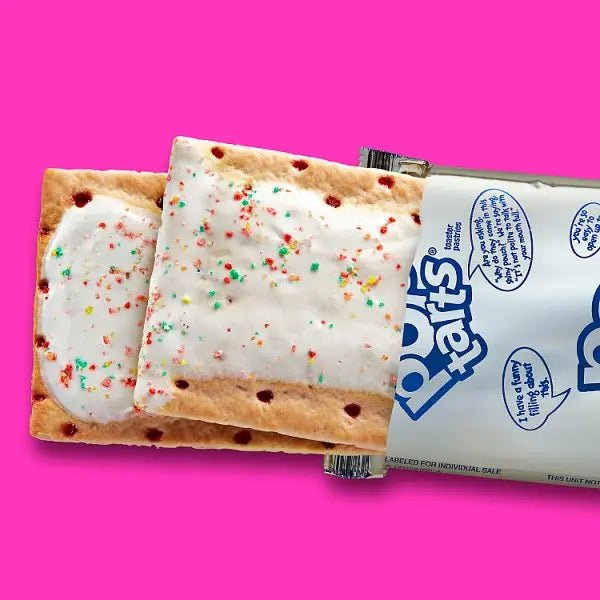 Kellogg's Pop Tarts Frosted Strawberry Sensation Pastry Snacks 8x48g (Case of 6) - Honesty Sales