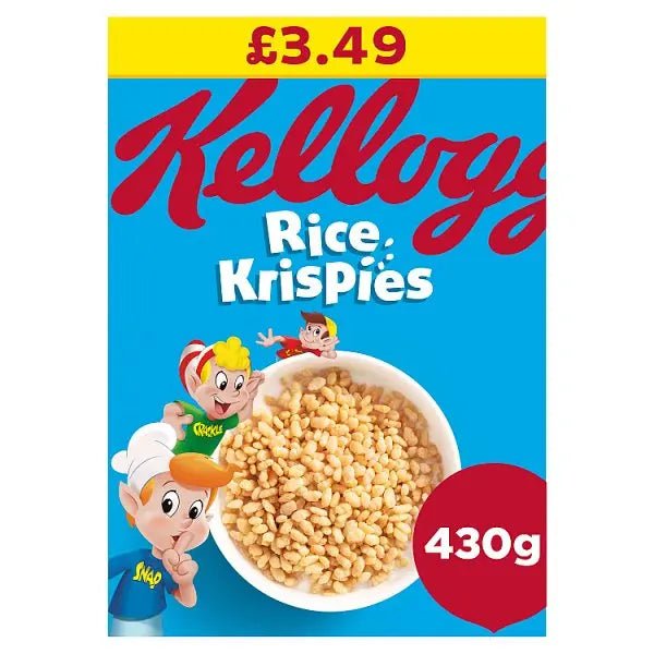 Kellogg's Rice Krispies Breakfast Cereal 7 x 430g (Case of 7) - Honesty Sales