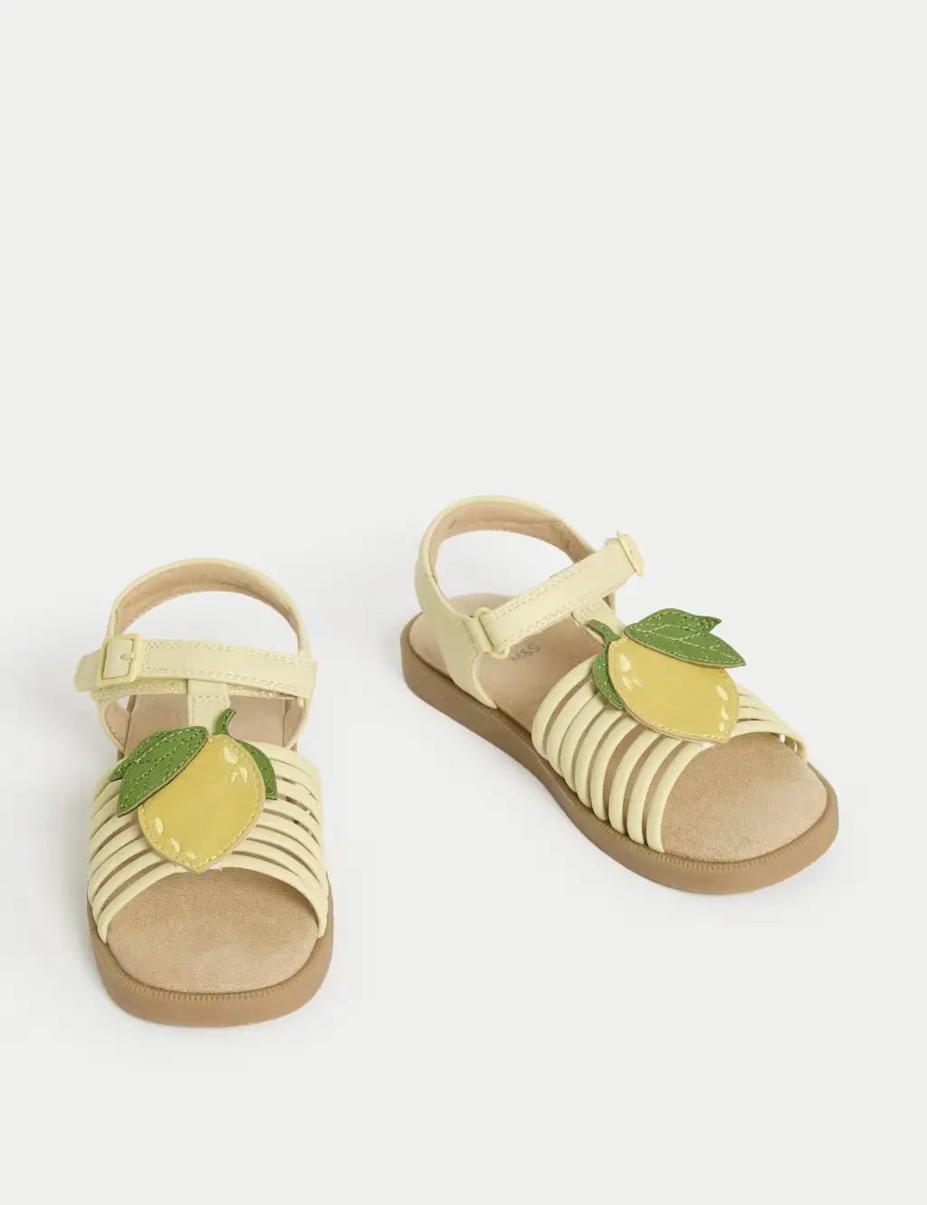 Kids' Lemon Appliqué Sandals (4 Small - 2 Large) - Honesty Sales