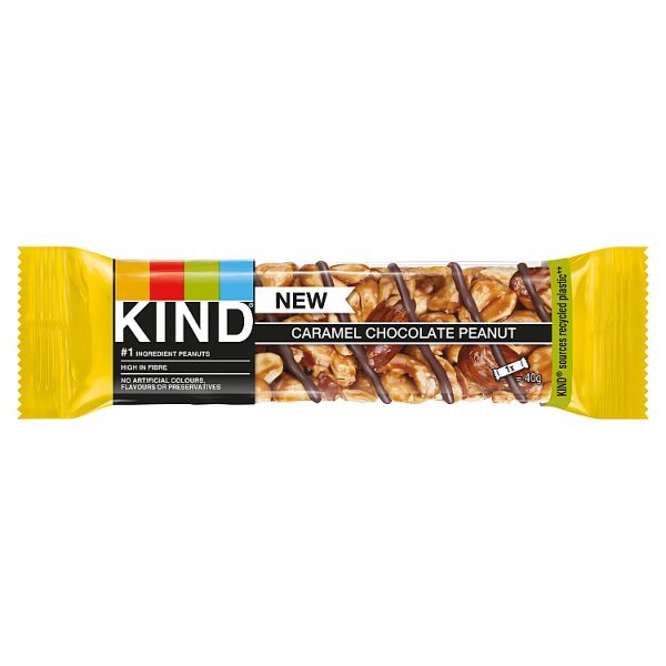 Kind Caramel Chocolate Peanut 12 x 40g (480g) (12 x 40g) - Honesty Sales