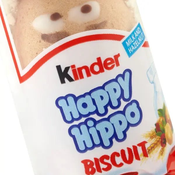 Kinder Happy Hippo Milk & Hazelnut Filling Wafer Biscuit Snack Bar 20.7g (Case of 28) - Honesty Sales