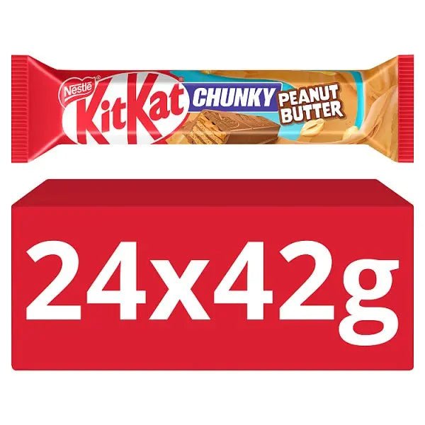 Kit Kat Chunky Peanut Butter Milk Chocolate Bar 42g (Case of 24) - Honesty Sales