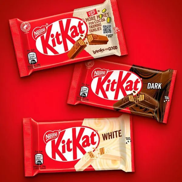 KitKat 4 Finger Milk Chocolate Biscuit Bar 41.5g (Case of 24) - Honesty Sales