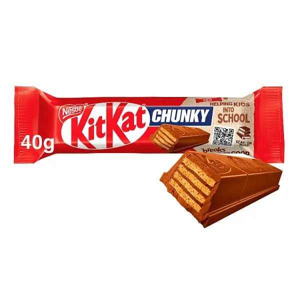 KitKat Chunky Milk Chocolate Bar 40g (Case of 24) - Honesty Sales