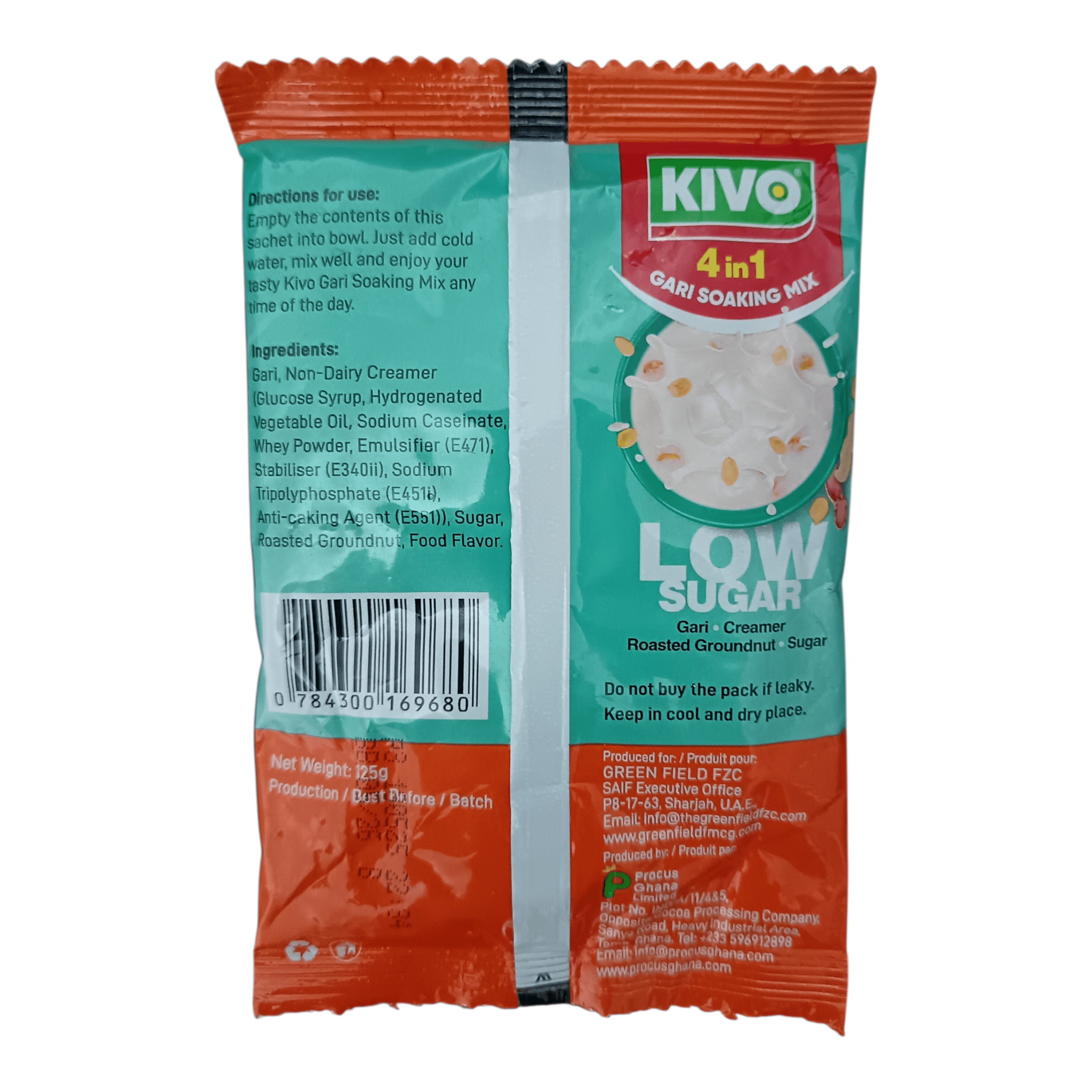 KIVO 4 IN 1 Gari Soaking Mix - Honesty Sales