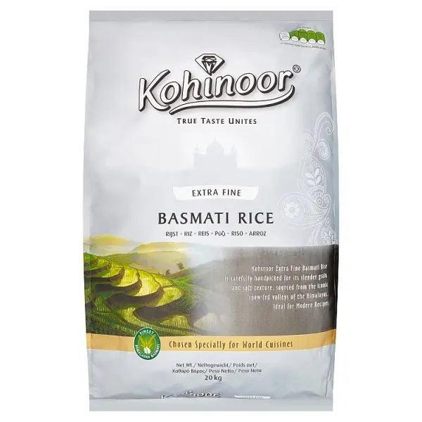 Kohinoor Extra Fine Basmati Rice 20kg - Honesty Sales