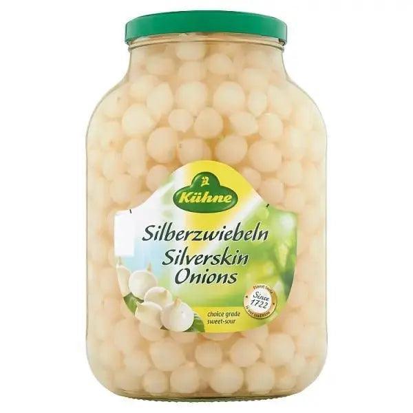 Kühne Silverskin Onions 2400g (Drained Weight 1380g) - Honesty Sales