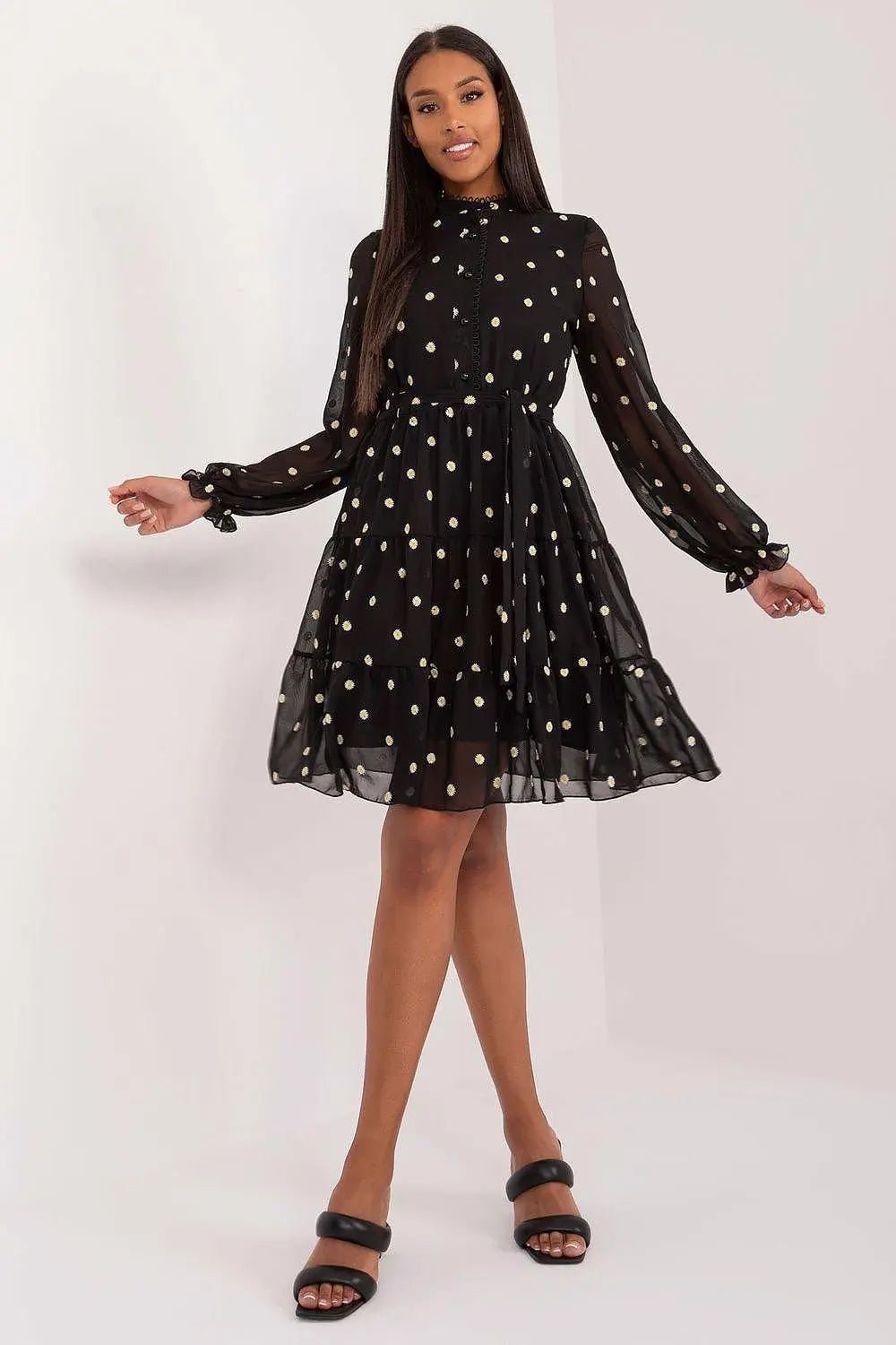 Lakerta elegance and comfort floral pattern cocktail dress - Honesty Sales