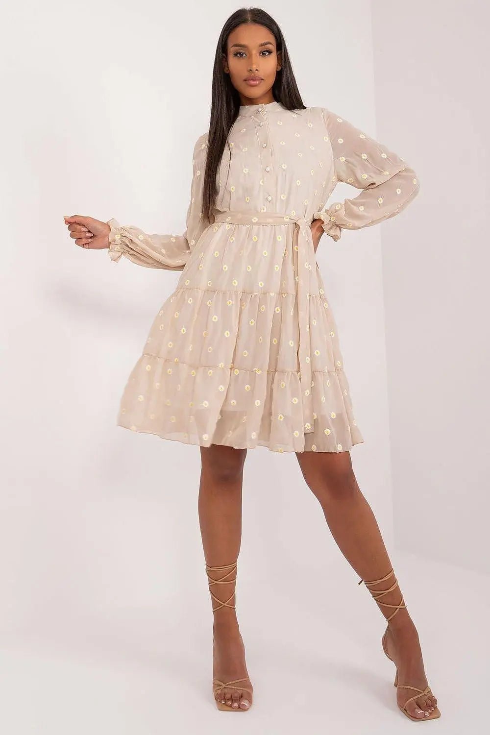 Lakerta elegance and comfort floral pattern cocktail dress - Honesty Sales