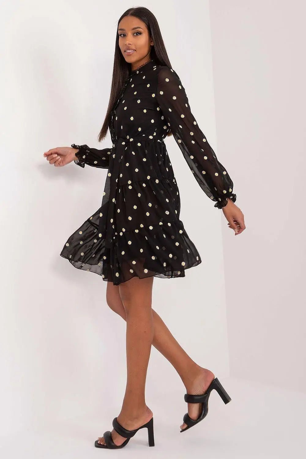 Lakerta elegance and comfort floral pattern cocktail dress - Honesty Sales