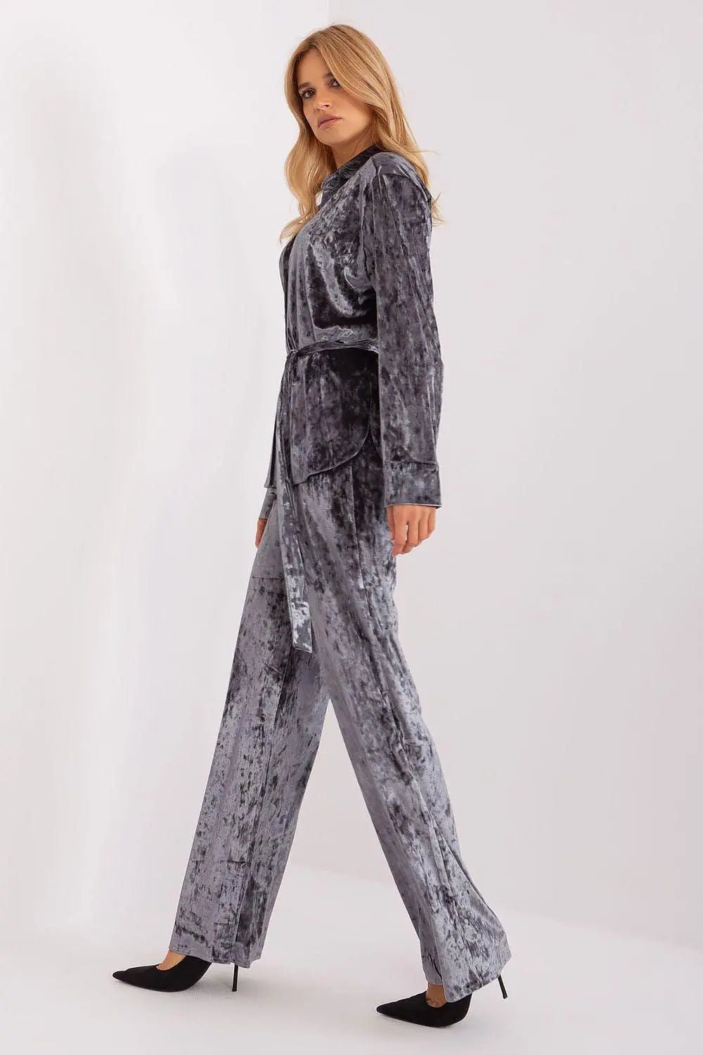 Lakerta velour shirt with pants - Honesty Sales