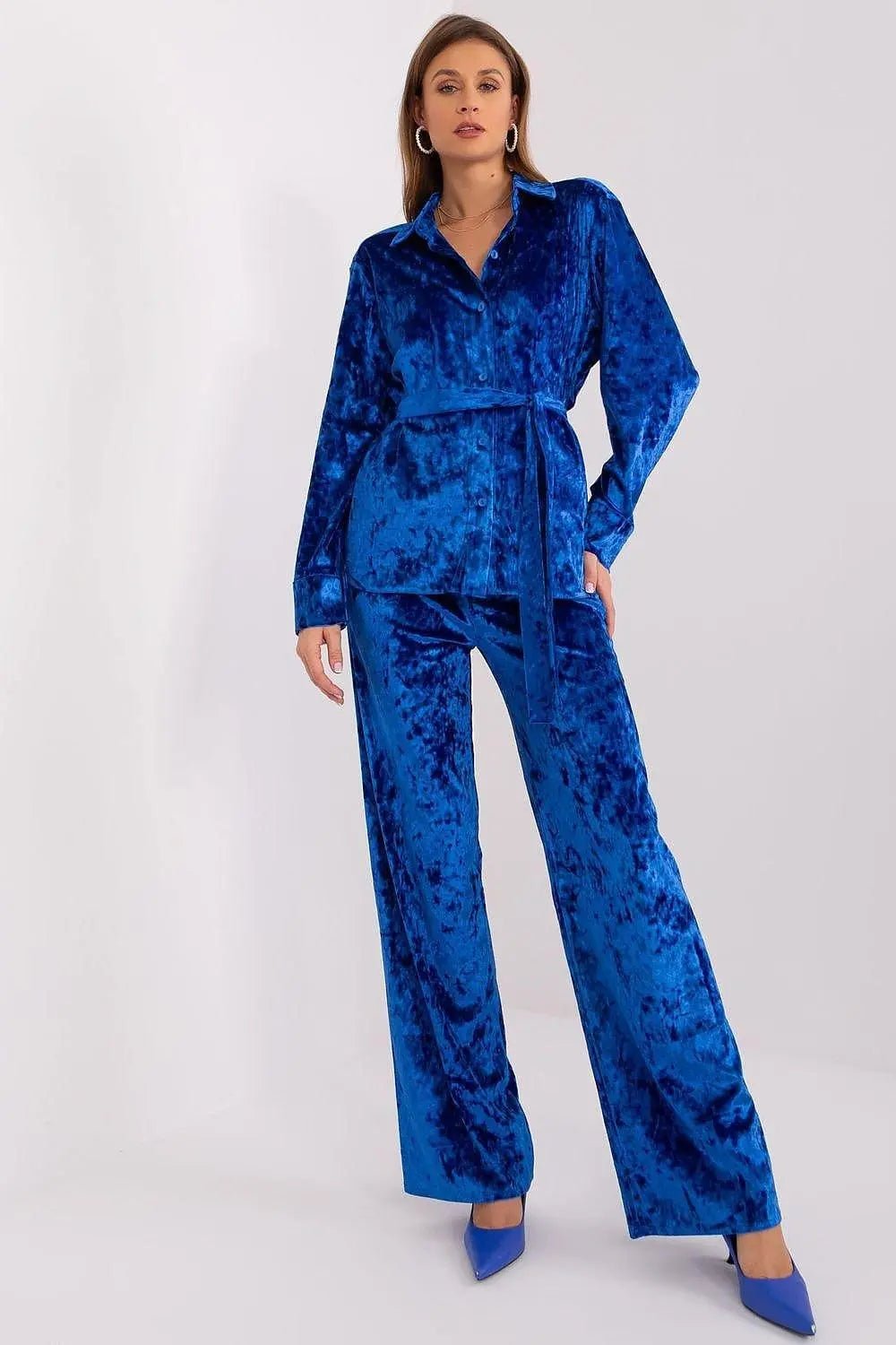 Lakerta velour shirt with pants - Honesty Sales