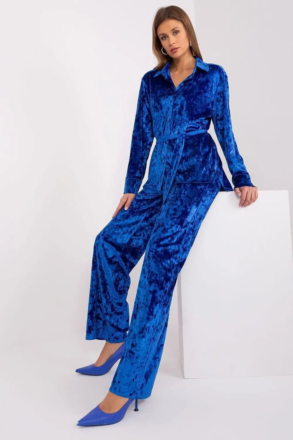Lakerta velour shirt with pants - Honesty Sales