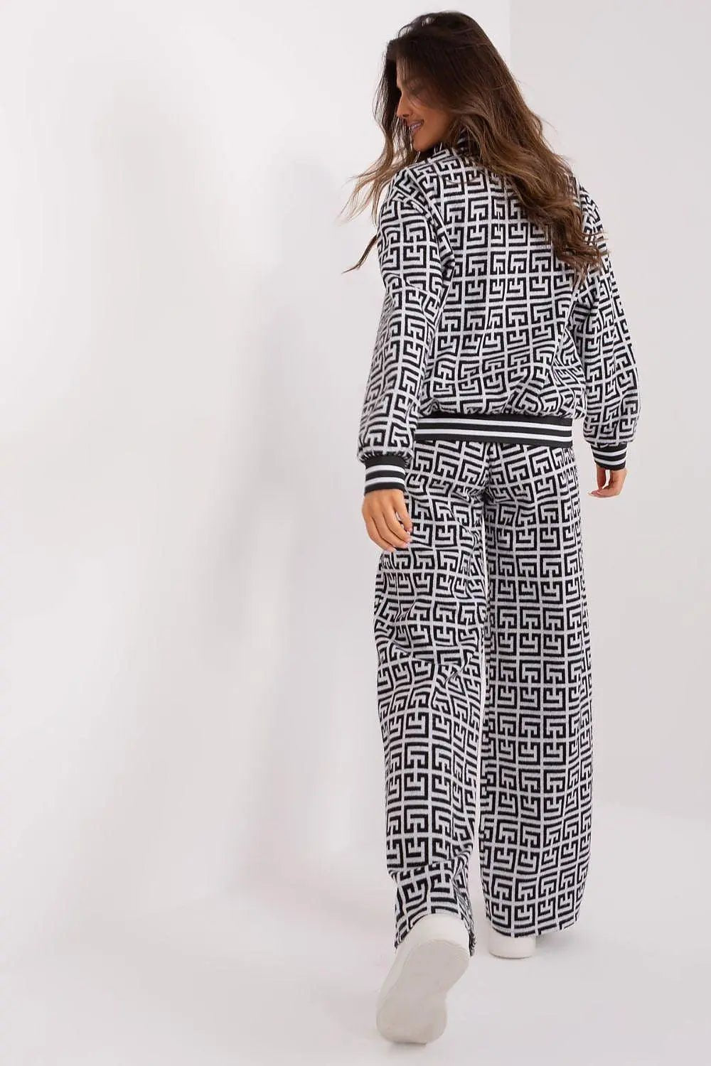 Lakerta zippered sweatshirt with pants - Honesty Sales