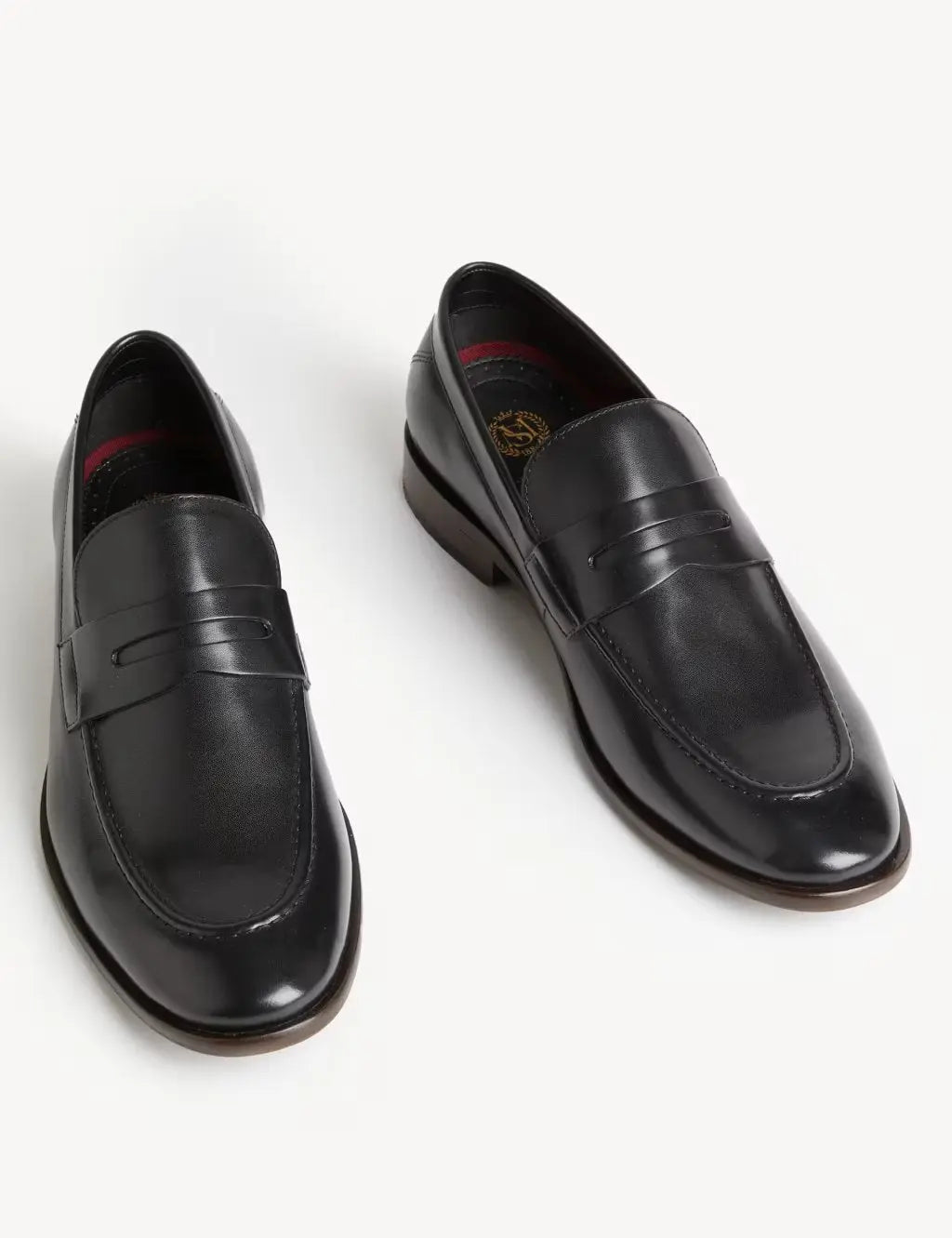 Leather Saddle Slip - On Loafers - Honesty Sales