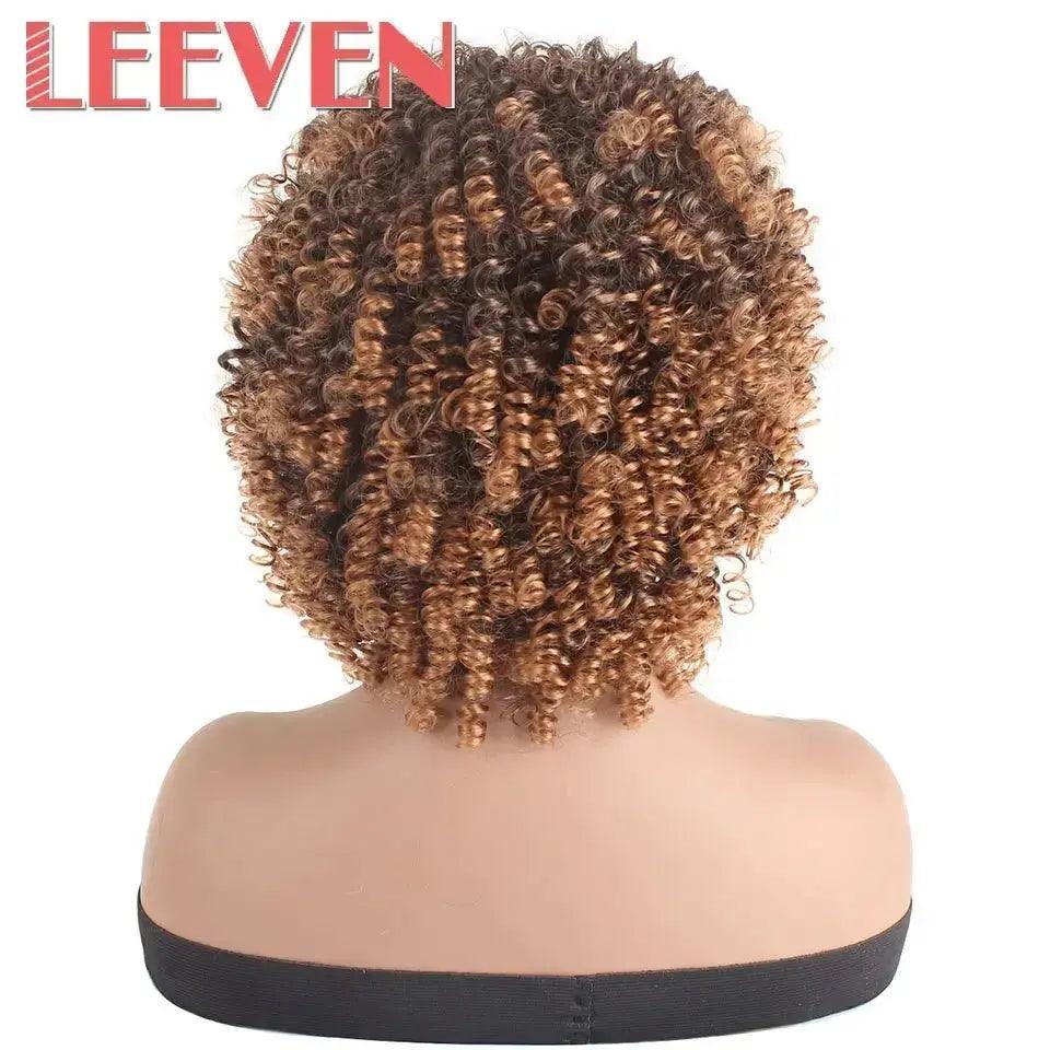 Leeven Afro Kinky Curly Wig 6 inches Synthetic Hair - Honesty Sales