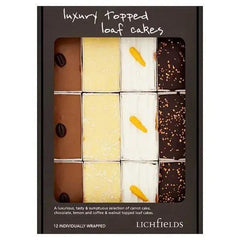 Lichfields 12 Luxury Topped Loaf Cakes (Case of 12) - Honesty Sales