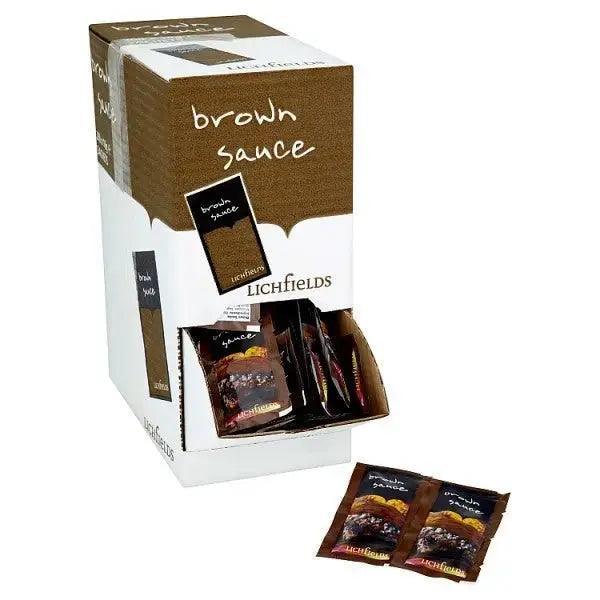 Lichfields Brown Sauce 200 x 10g - Honesty Sales