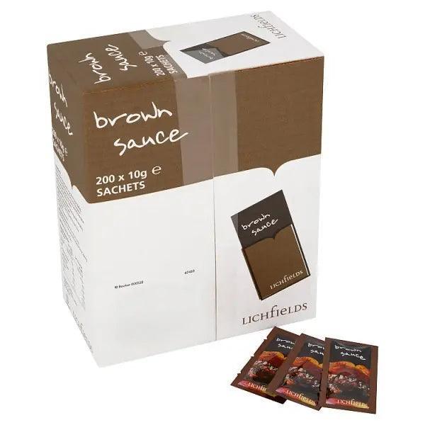 Lichfields Brown Sauce Sachets 200 x 10g - Honesty Sales