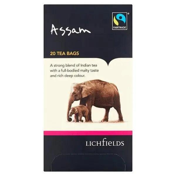 Lichfields Fairtrade Assam 20 Tea Bags 40g - Honesty Sales Image principale du produit