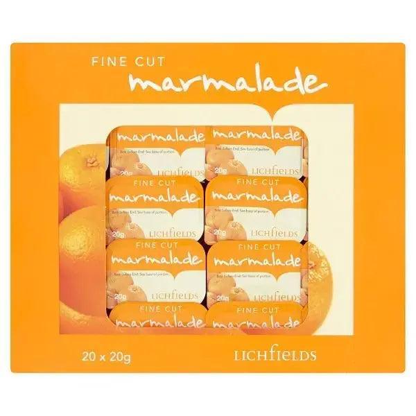 Lichfields Fine Cut Marmalade Individual Portions 20 x 20g - Honesty Sales Main image