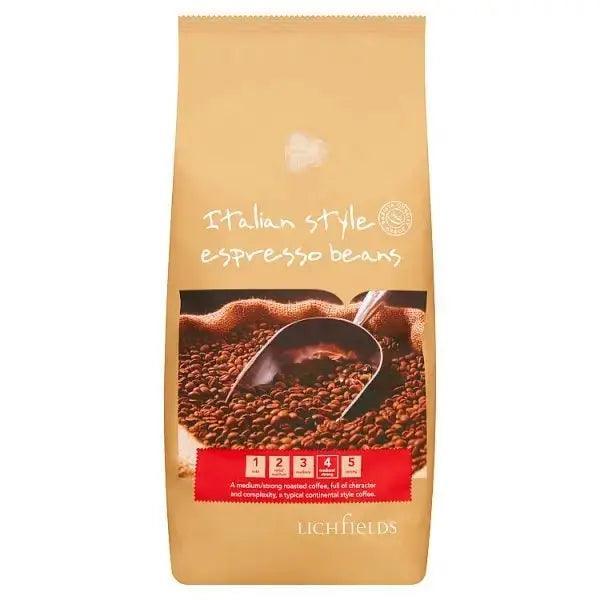 Lichfields Italian Style Espresso Beans 1kg - Honesty Sales U.K