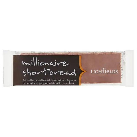 Lichfields Millionaire Shortbread 65g (Case of 18) - Honesty Sales U.K