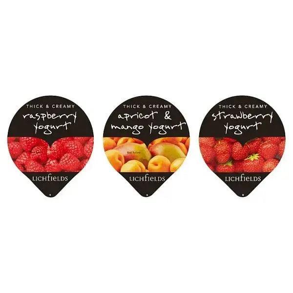 Lichfields Thick and Creamy Fruit Yogurts Mixed Case 20 x 125g (Case of 20) - Honesty Sales