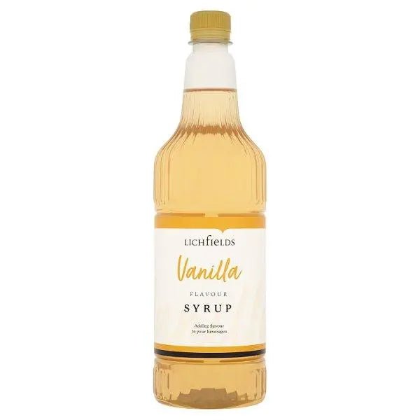 Lichfields Vanilla Flavour Syrup 1 Litre (Case of 6) - Honesty Sales