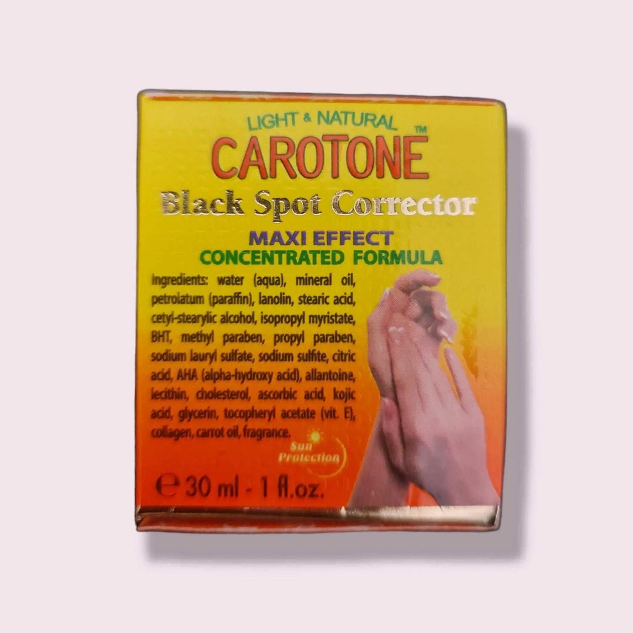 Light & Natural carotone Black Spot Corrector - Honesty Sales