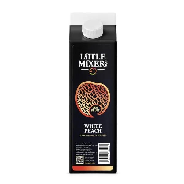 Little Mixers Super Premium White Peach Puree 1ltr - Honesty Sales