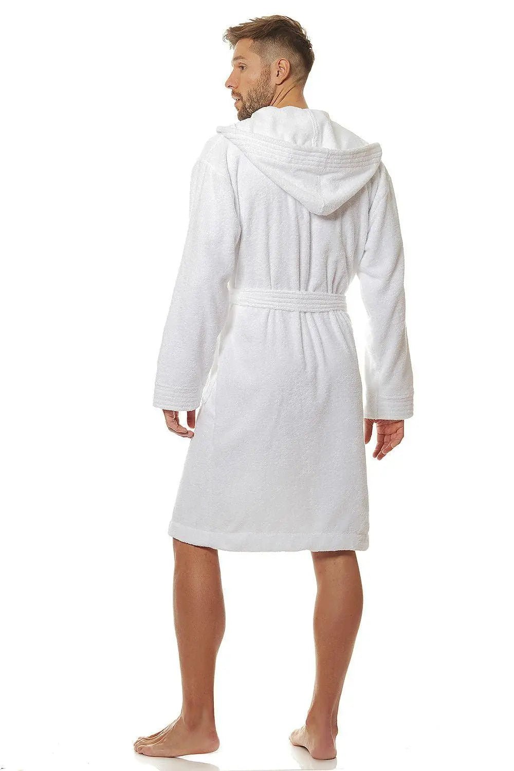 L&L collection men's hooded bathrobe high quality cotton - Honesty Sales